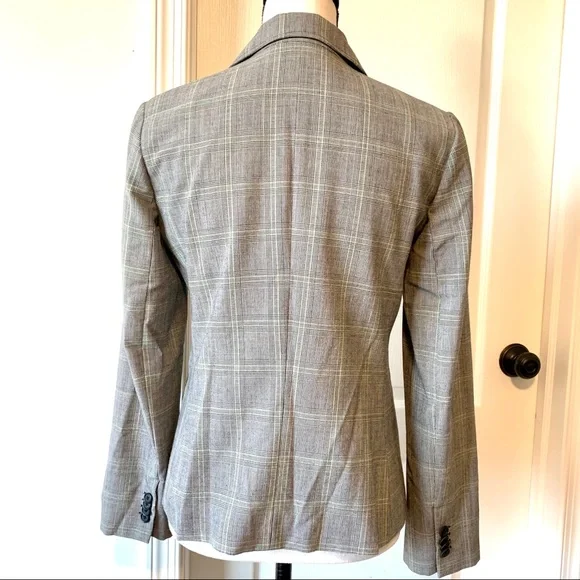 LANDS’ END Single Breasted Plaid Blazer—SZ. 4 - Picture 5 of 14